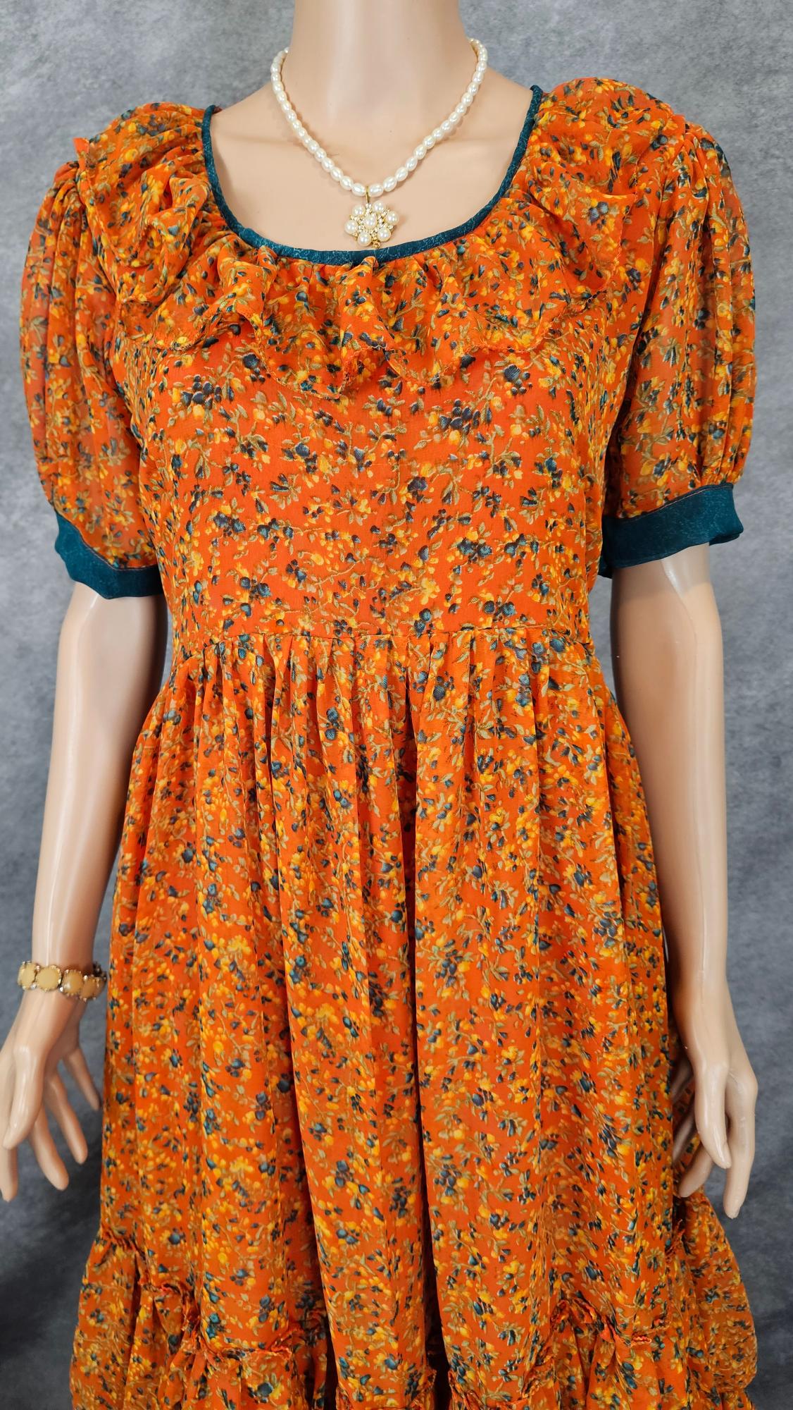 Alloy Orange Georgette Frock