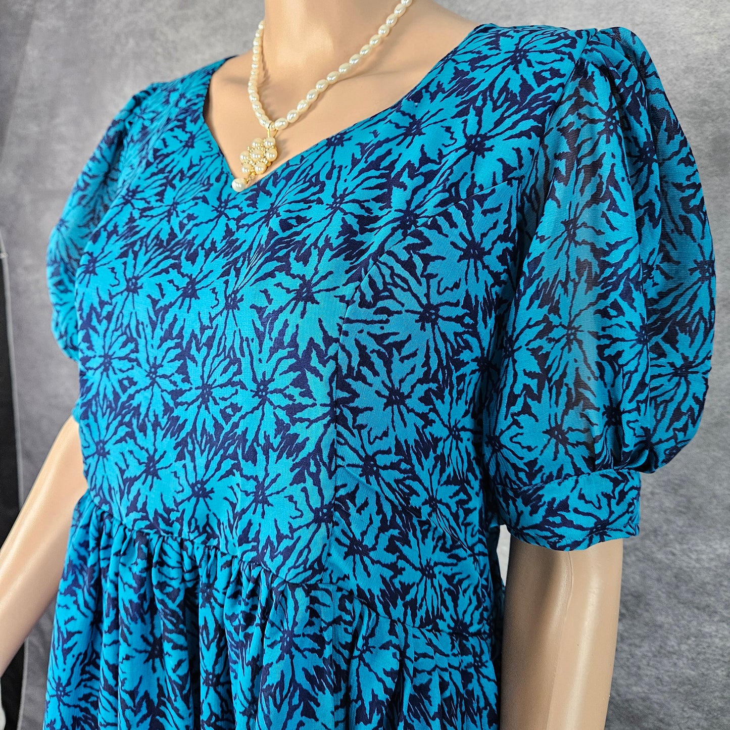 Aqua Blue Georgette Frock