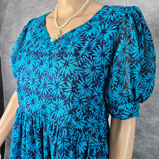Aqua Blue Georgette Frock