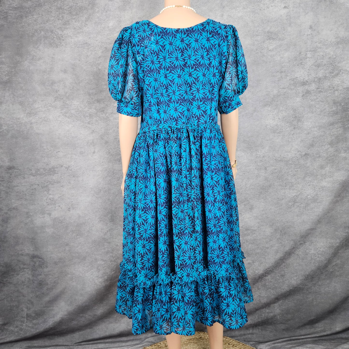 Aqua Blue Georgette Frock