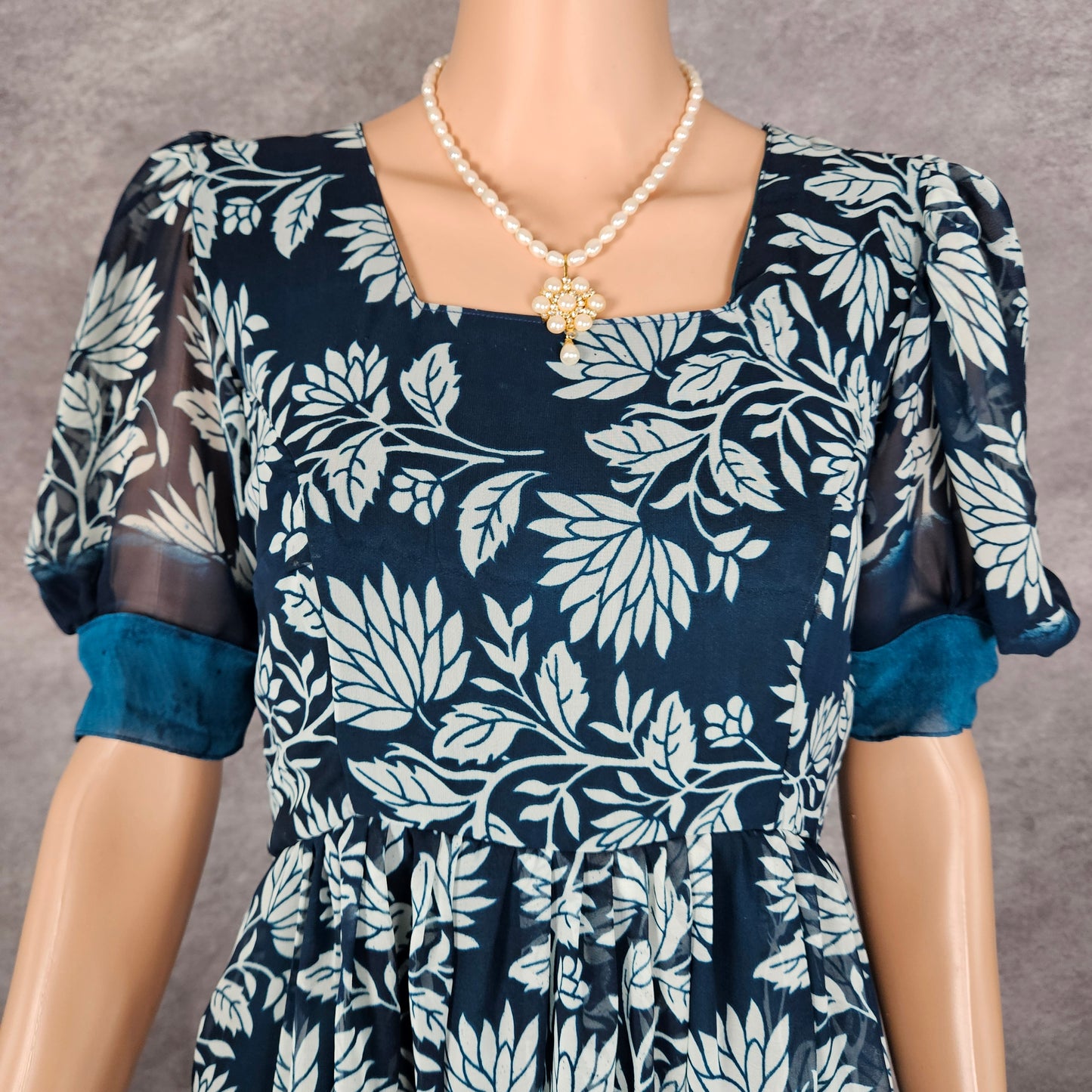 Krishna Blue Georgette Frock