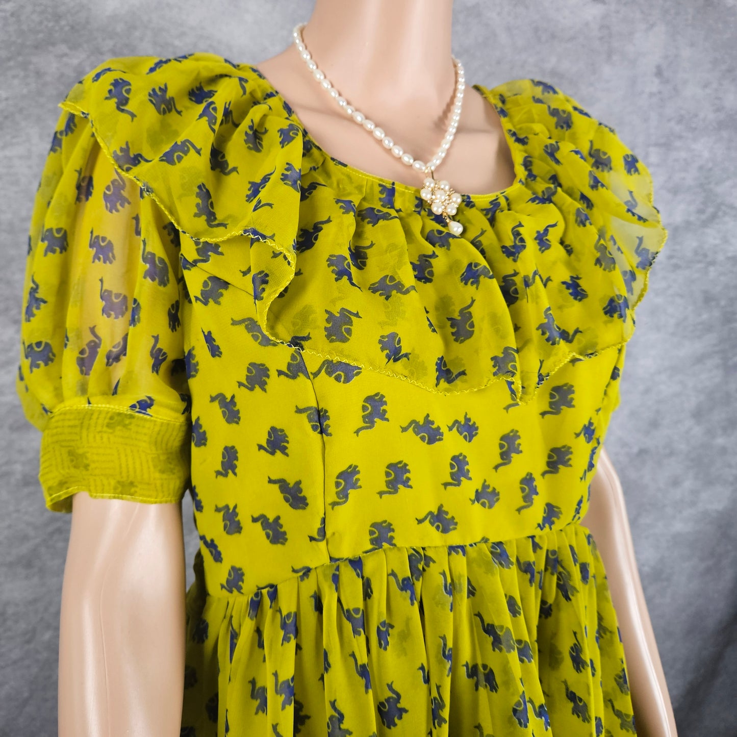 Neo Green Georgette Frock