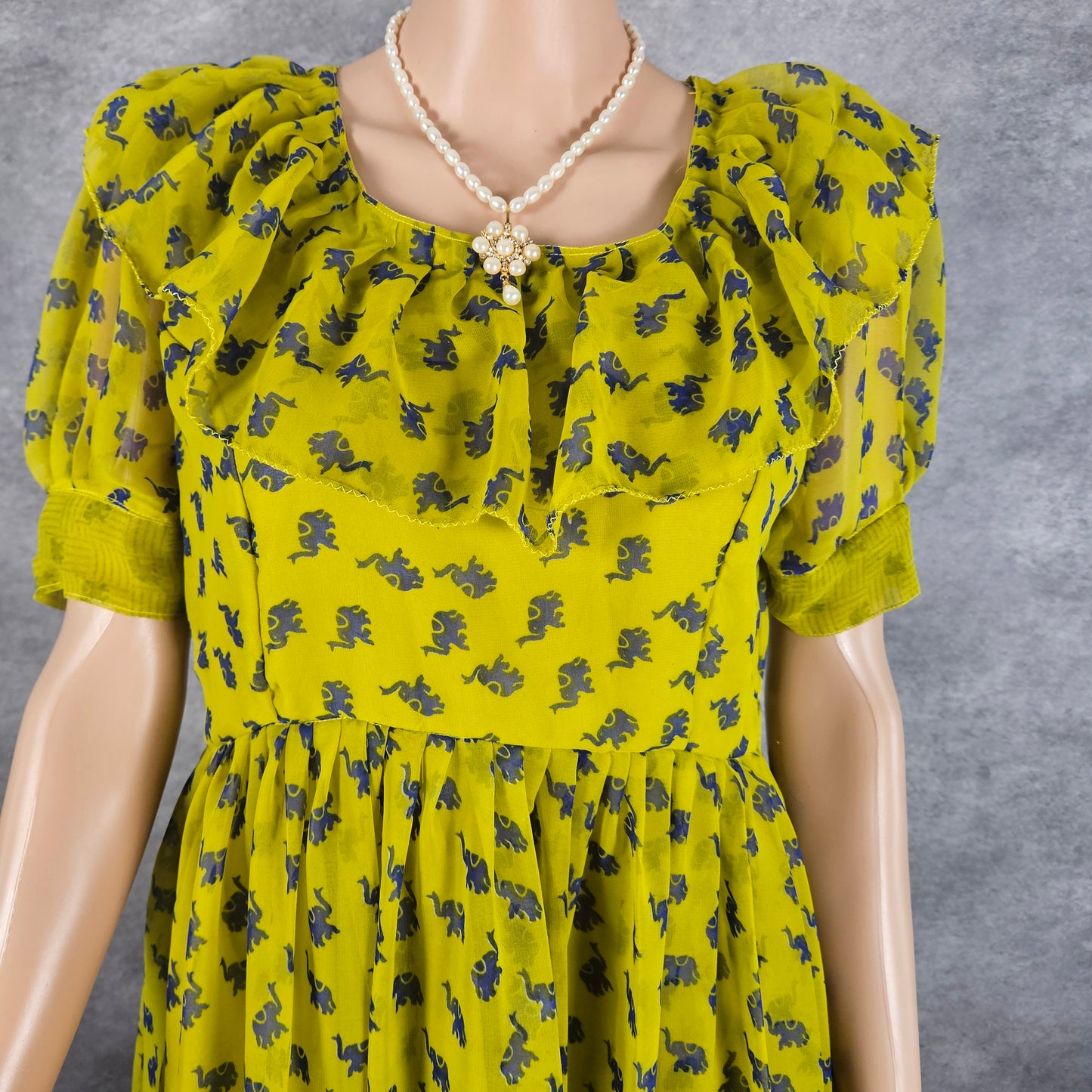 Neo Green Georgette Frock