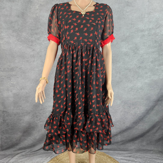 Neo Black Georgette Frock