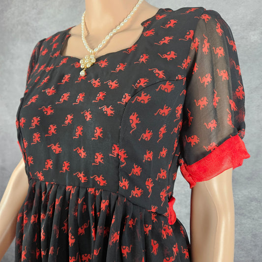 Neo Black Georgette Frock