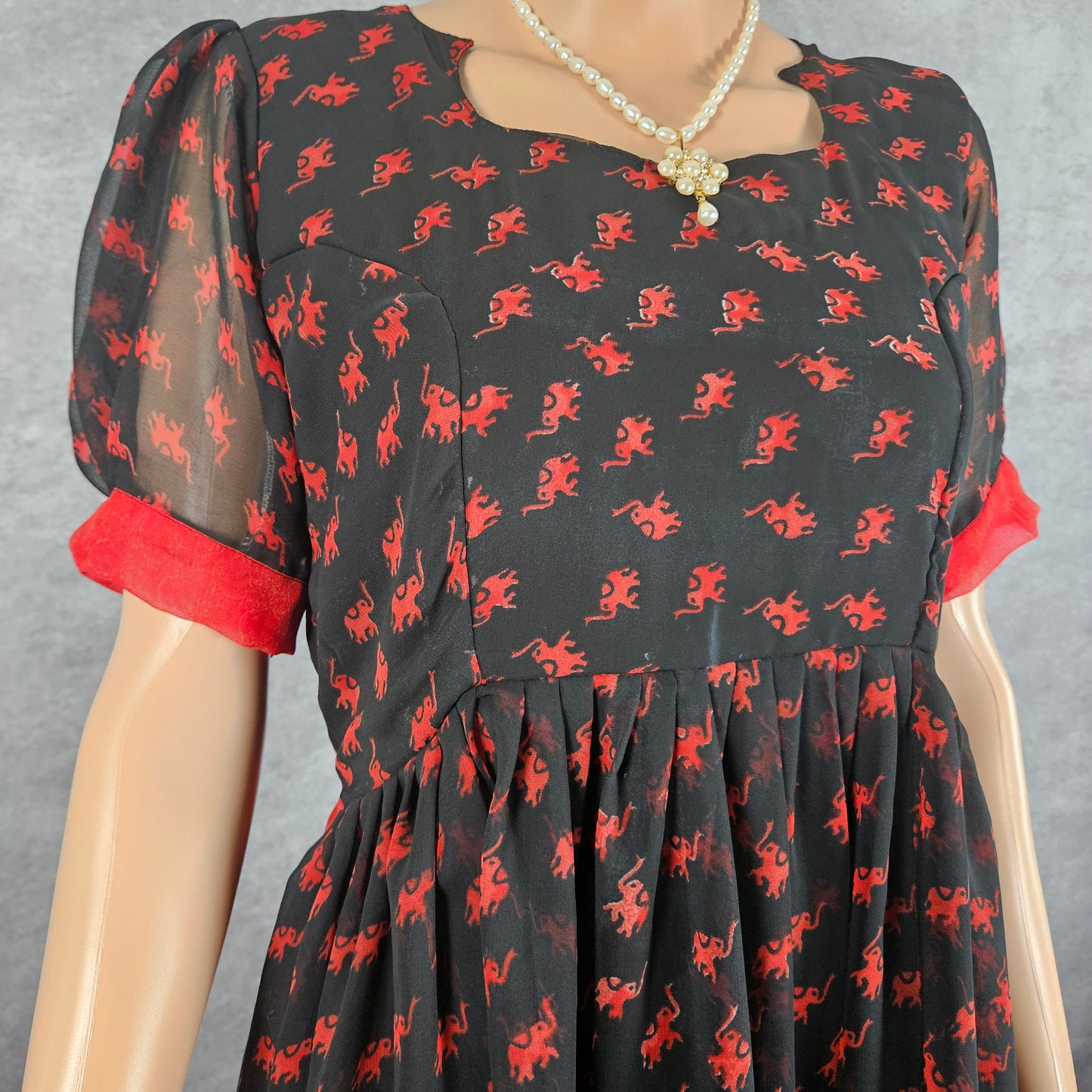 Neo Black Georgette Frock