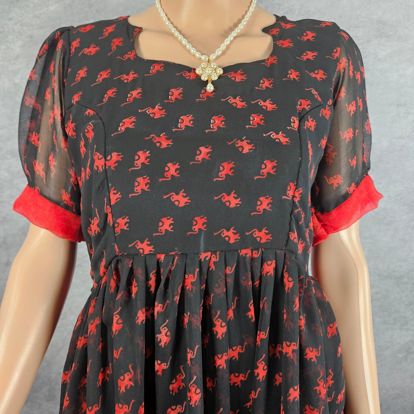 Neo Black Georgette Frock
