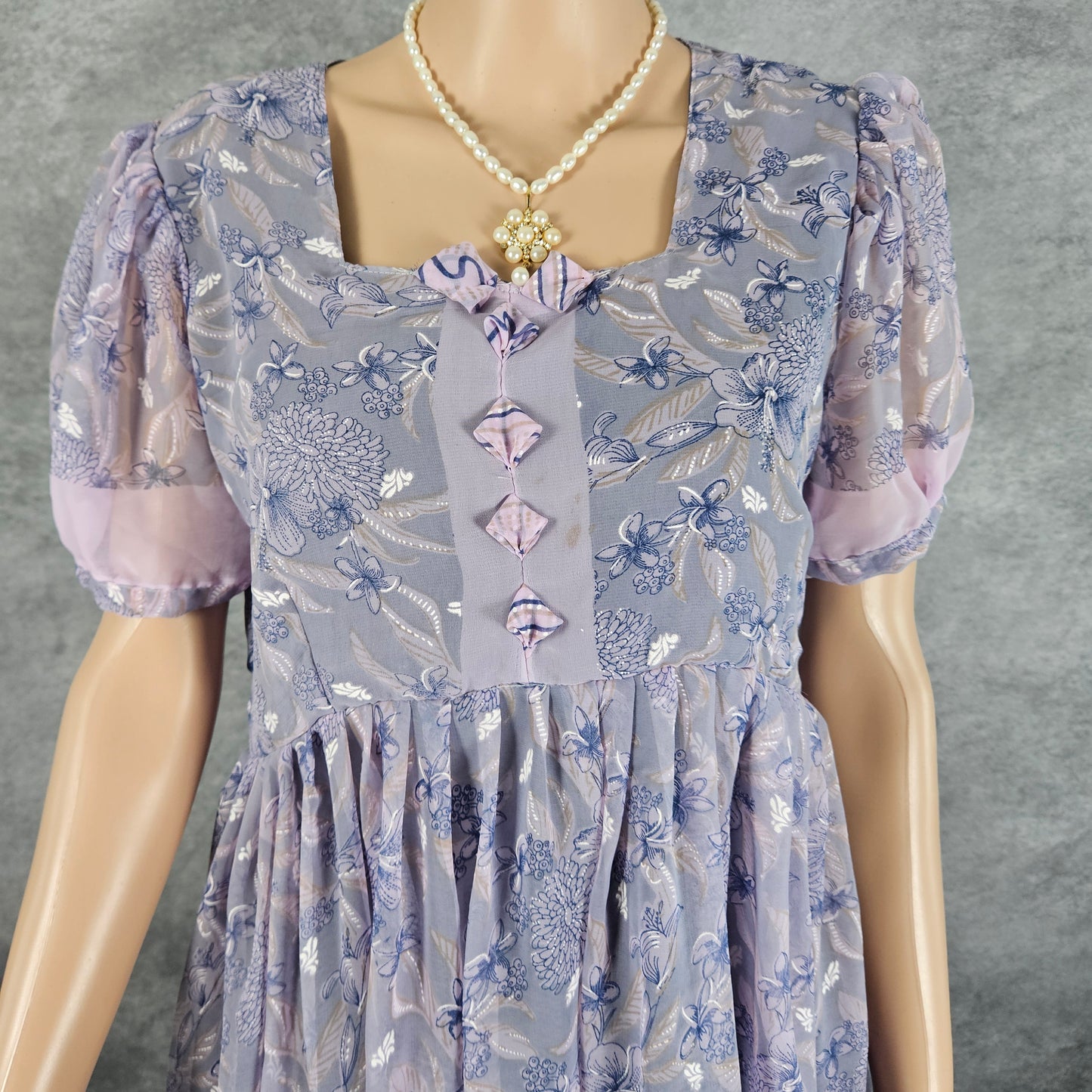 Fall Purple Georgette Frock