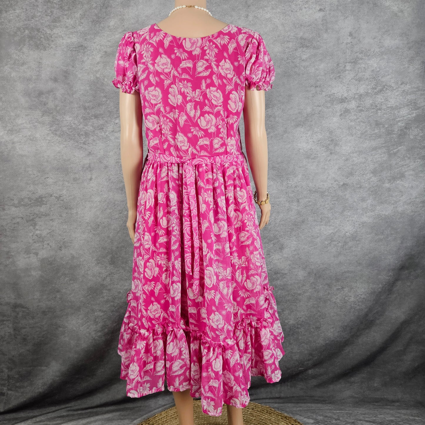 Sakura Red Georgette Frock