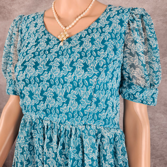 Dominion Blue Georgette Frock