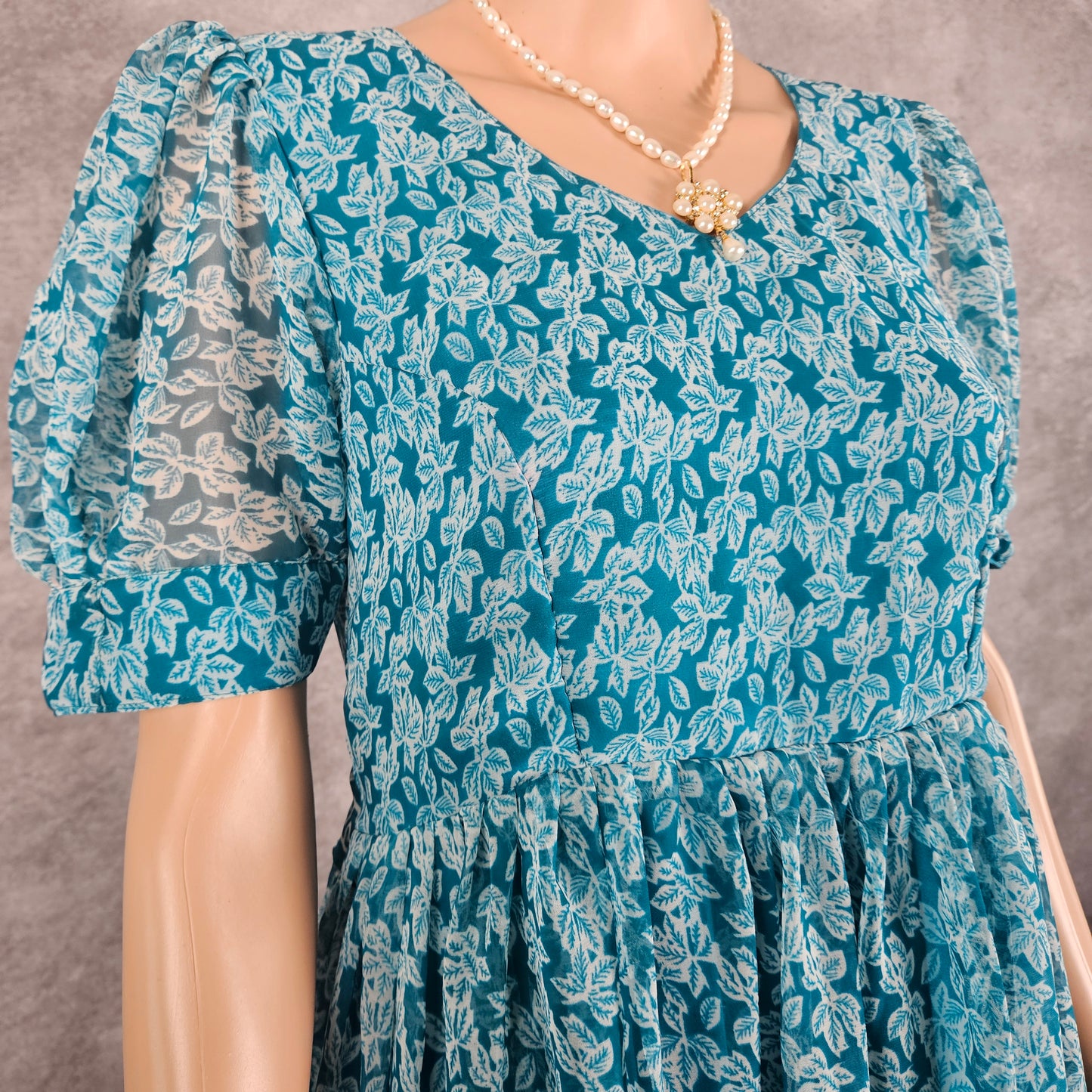 Dominion Blue Georgette Frock