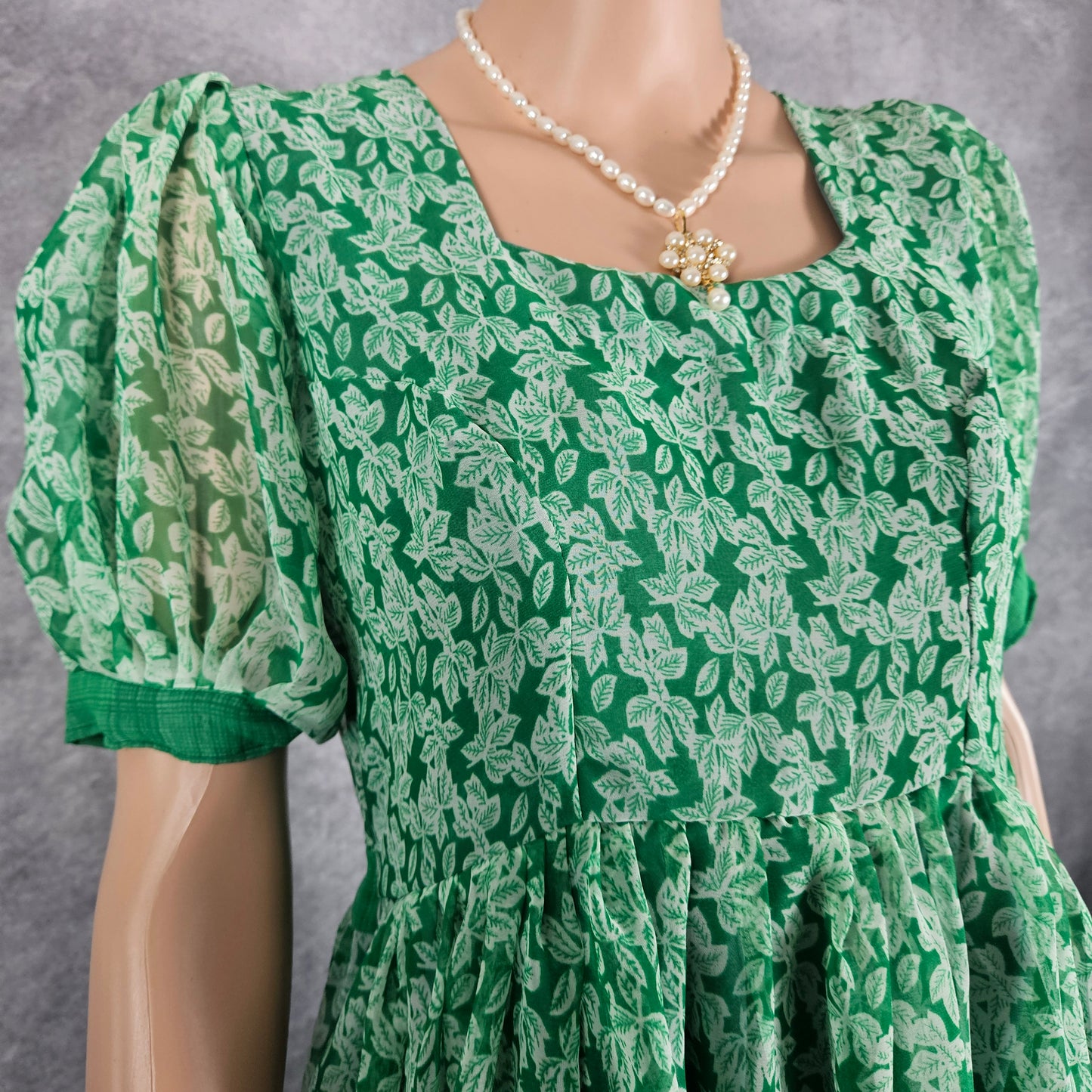 Aurora Green Georgette Frock