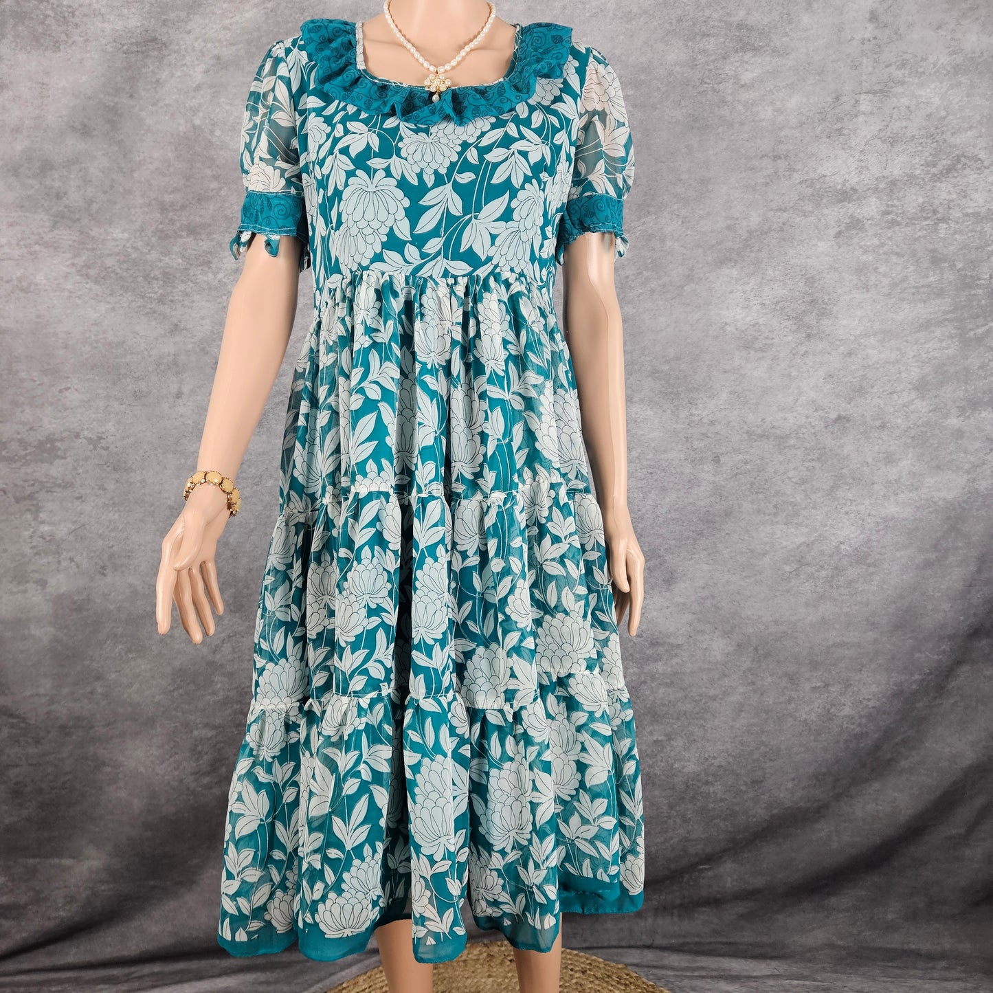 Sentient Blue Georgette Frock