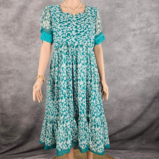 Marino Blue Georgette Frock