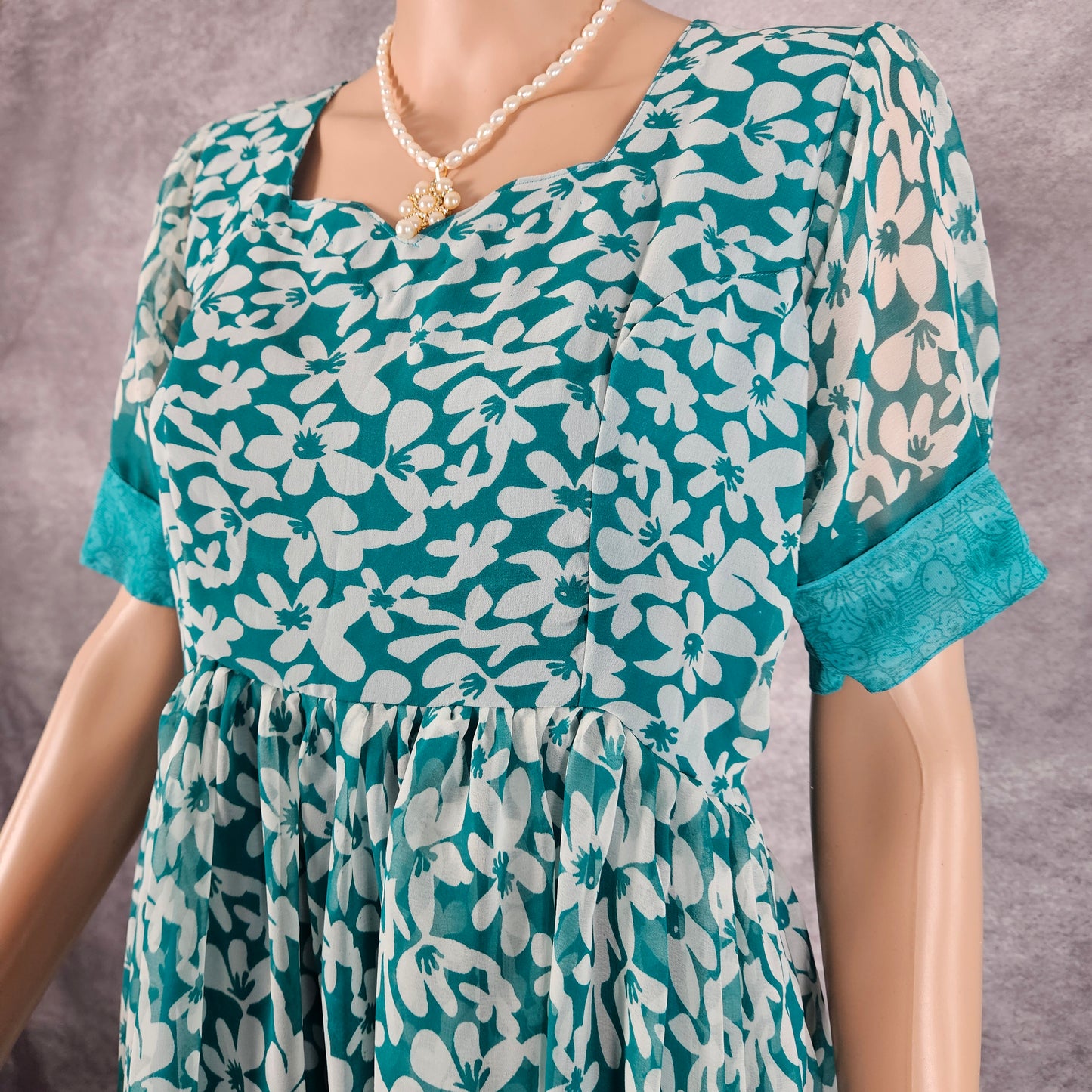 Marino Blue Georgette Frock