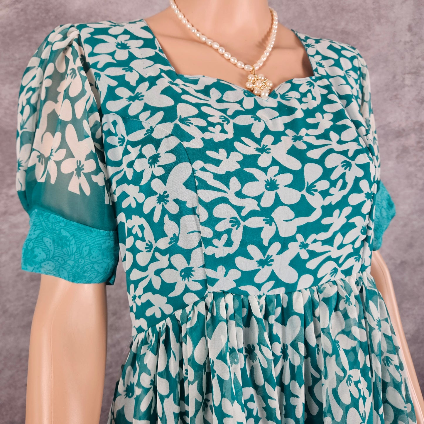 Marino Blue Georgette Frock