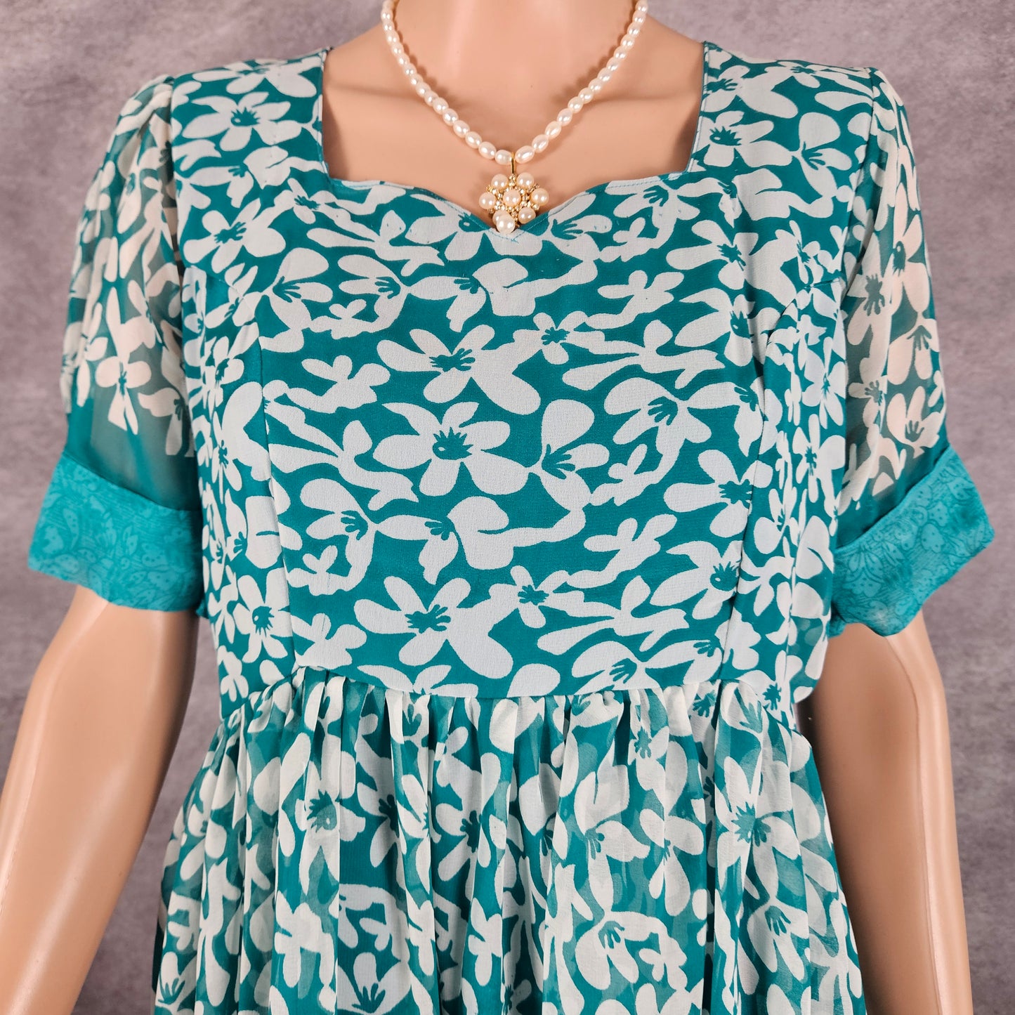 Marino Blue Georgette Frock