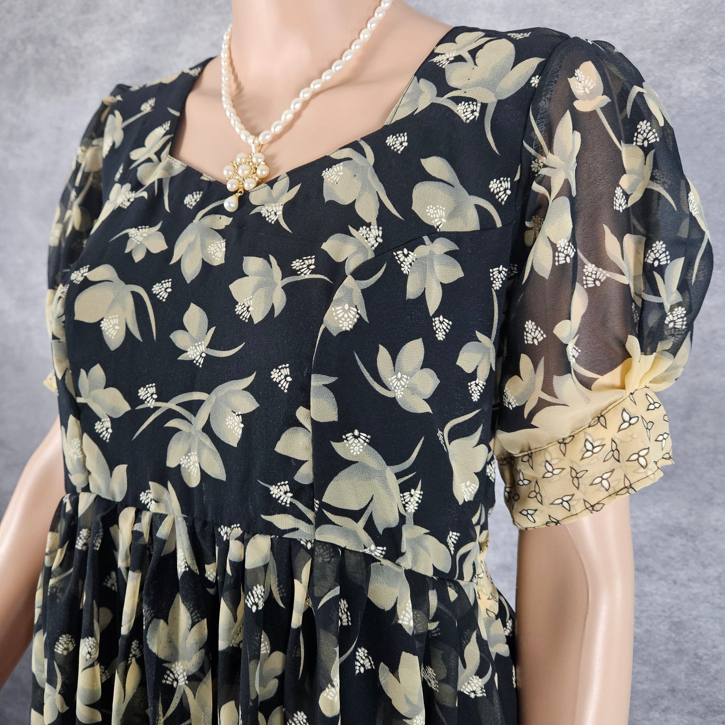 Sable Black Georgette Frock