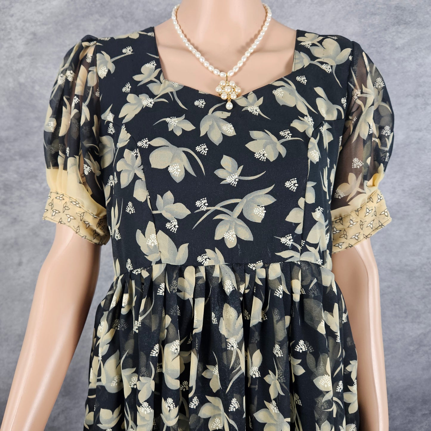 Sable Black Georgette Frock