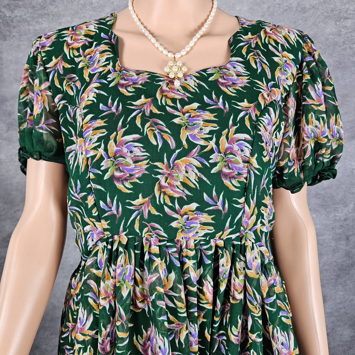 Corrosive Green Georgette Frock
