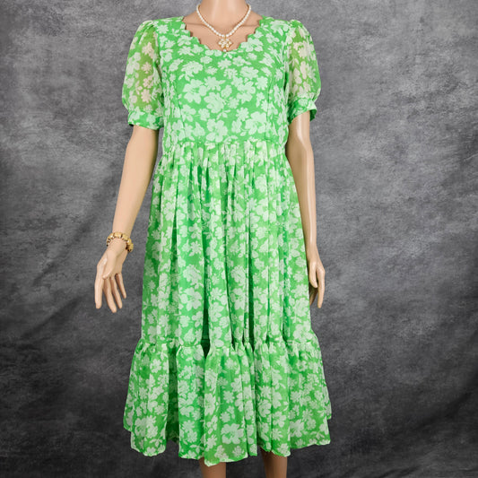 Ivy Green Georgette Frock