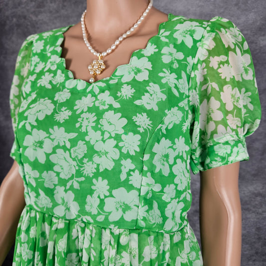 Ivy Green Georgette Frock