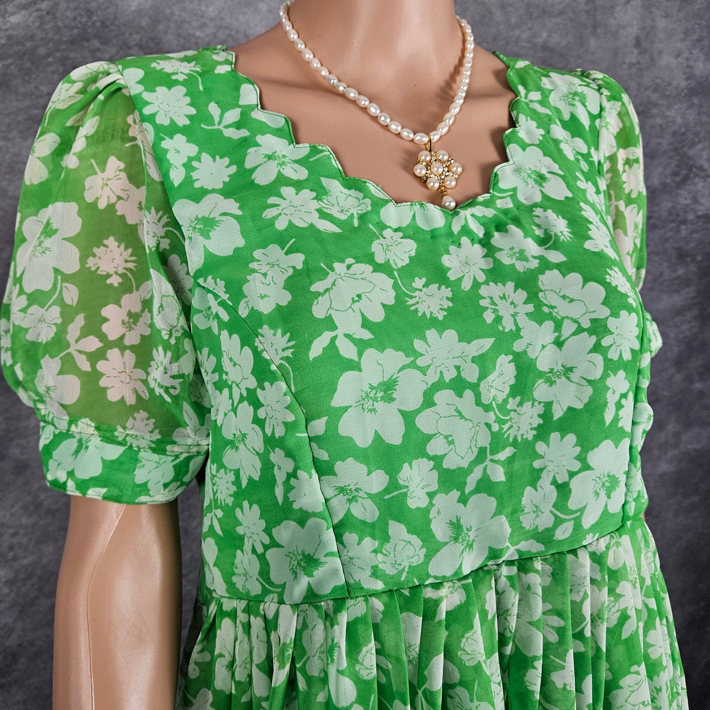 Ivy Green Georgette Frock