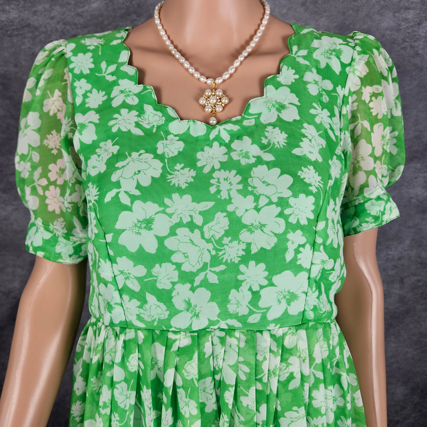 Ivy Green Georgette Frock