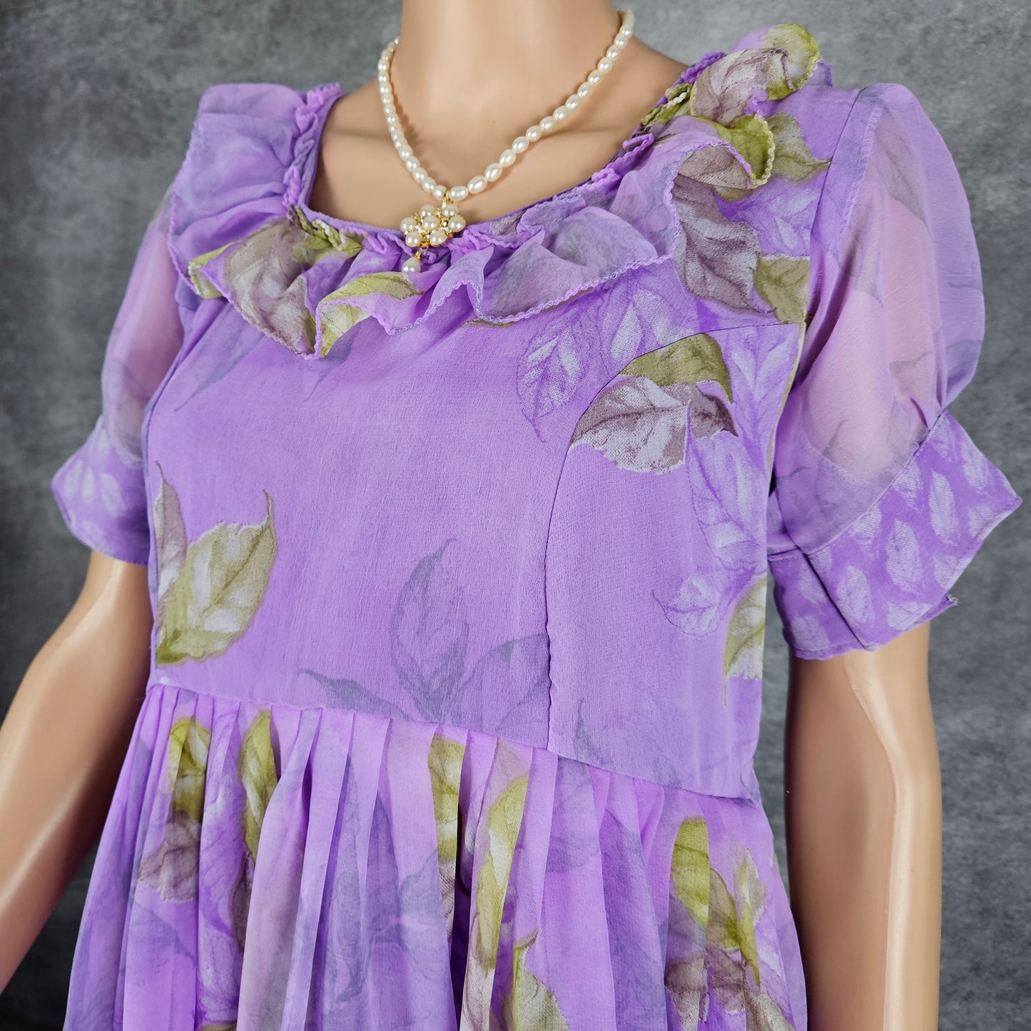Royal Purple Georgette Frock