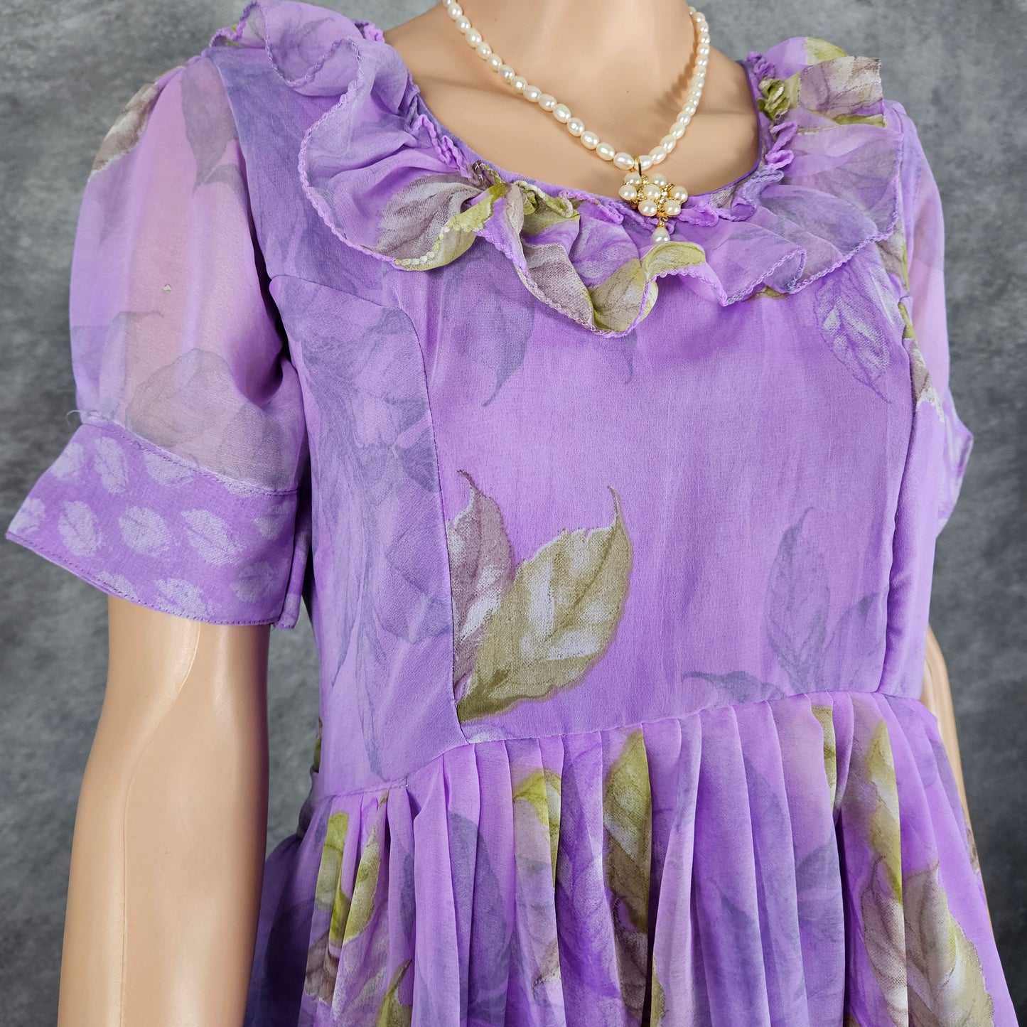 Royal Purple Georgette Frock