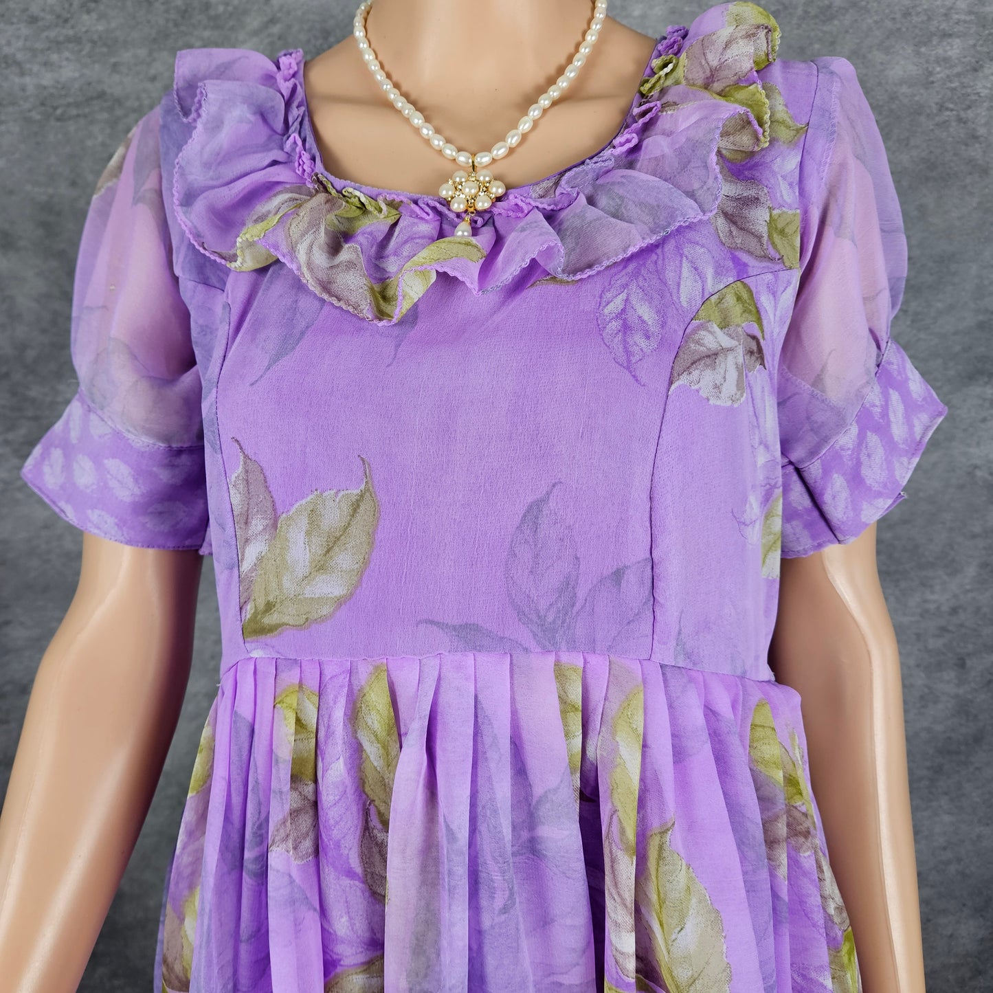 Royal Purple Georgette Frock