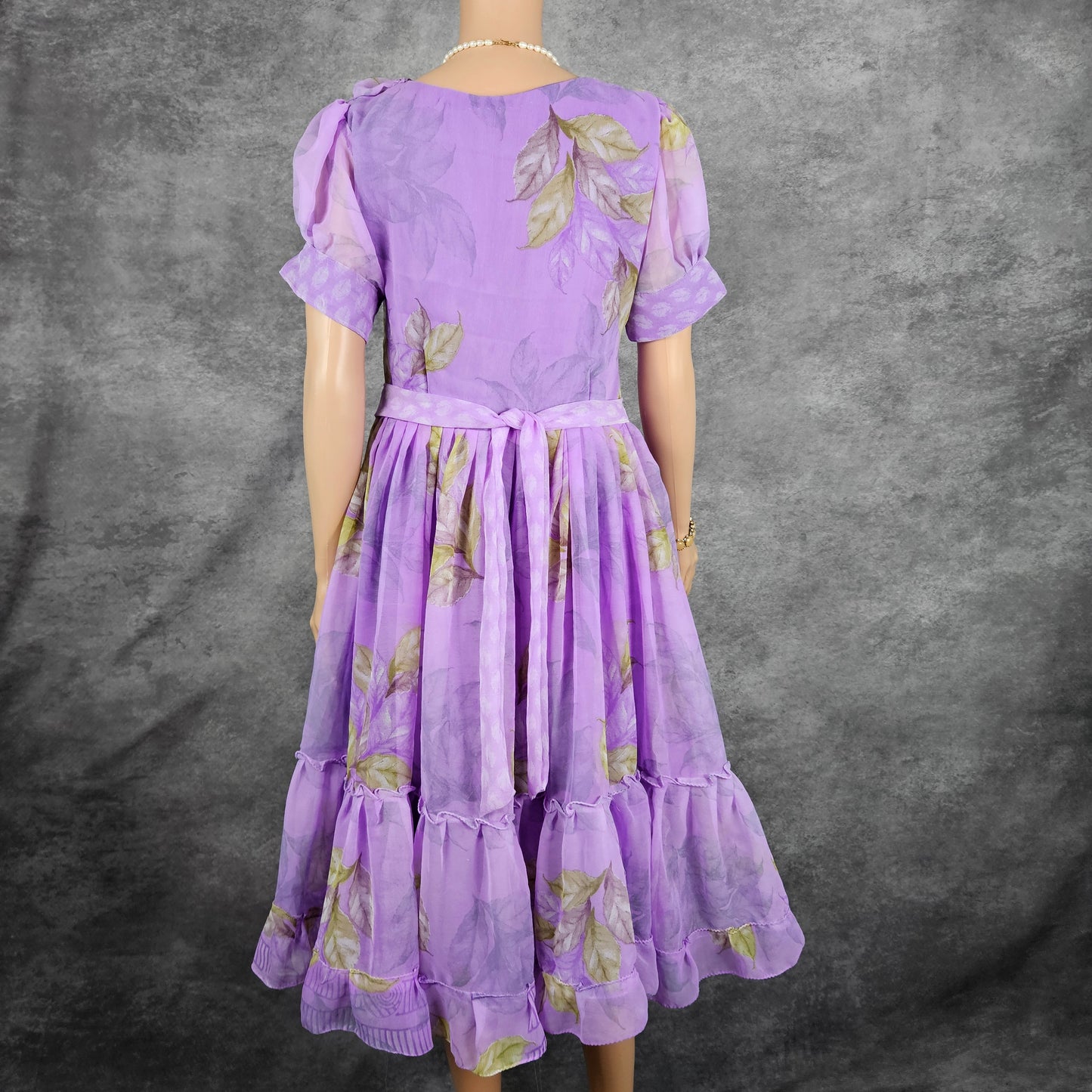 Royal Purple Georgette Frock