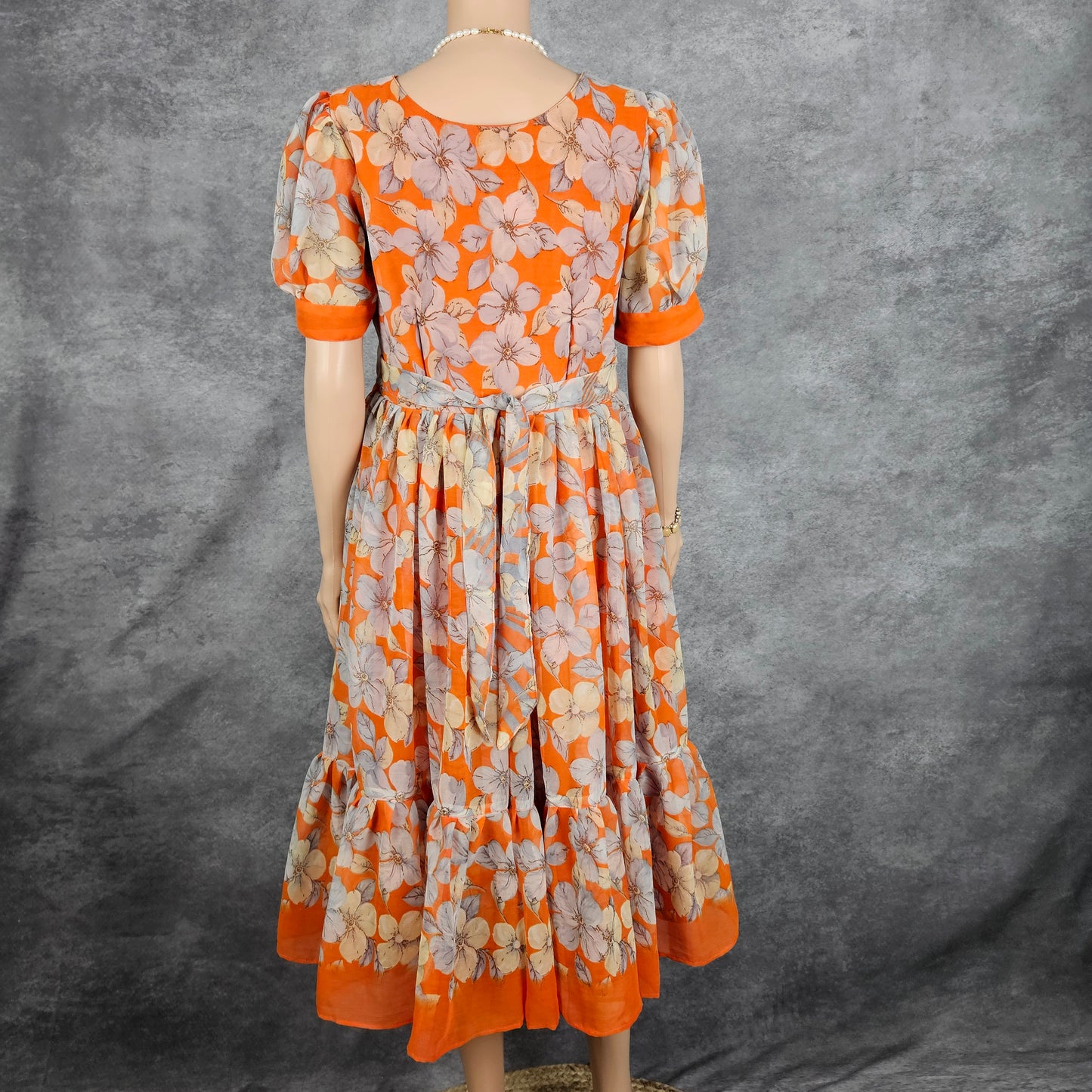 Aries Orange Georgette Frock